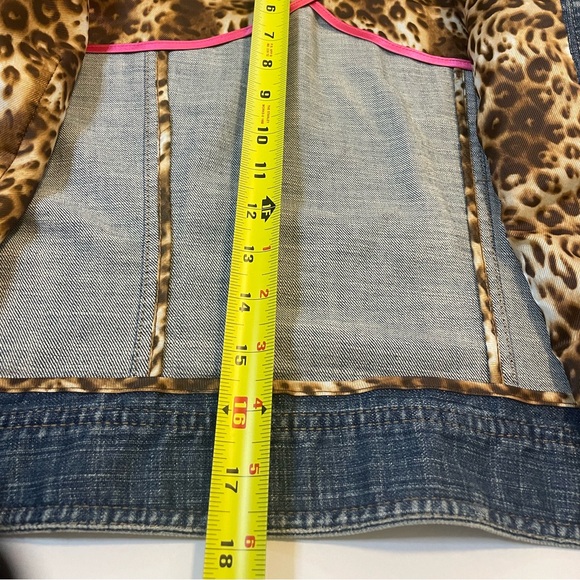 Classiques Entier Embroidered Beaded Embellished Crop Denim Jacket - Large - Picture 8 of 10